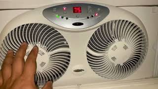 Bionaire Twin Window Fan Review Reversible amp Remote Control [upl. by Demmer160]