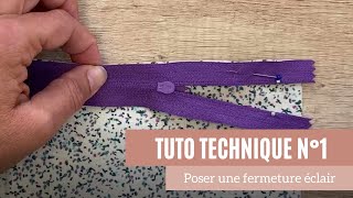 TUTO COUTURE  Poser une fermeture éclair fermeture à glissière [upl. by Rhody]