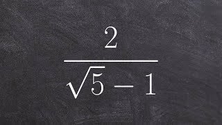 Simplifying a rational radical expression by multiplying by the conjugate [upl. by Valry581]