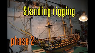 HMS Victory  part 76 Standing Rigging phase 2 [upl. by Chaudoin711]