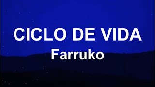 FARRUKO  CICLO DE VIDA LETRASLYRICS [upl. by Rihana]