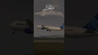 Uniteds 767 Impressive Takeoff from LSZH aviation planespotting msfs2020 [upl. by Kravits]