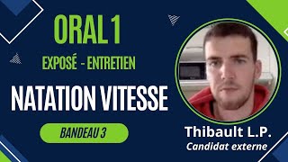 Oral 1️⃣  Natation Vitesse  B3  CAPEPS EXTERNE [upl. by Afira]