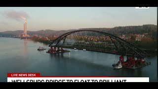 Floating An 800ft Bridge Down The Ohio River  First Ever In History [upl. by Torosian]