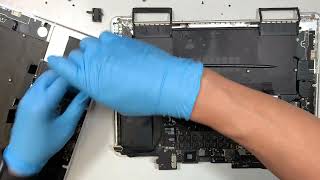 MacBook Pro A1398 2015 Keyboard Battery Touchpad Assembly Replacement [upl. by Annavoeg]