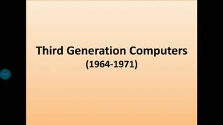 Third Generation of Computers in English [upl. by Lramaj]