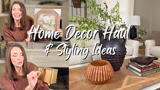 HOME DECOR HAUL amp STYLING IDEAS 2024  AMAZON KIRKLANDS AT HOME HOMEGOODS [upl. by Rivers869]