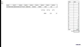 Zamiana liczb z systemu szesnastkowego na dziesiętny [upl. by Ayot]