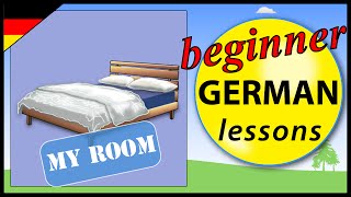 My room in German  Beginner German Lessons for Children [upl. by Pihc547]