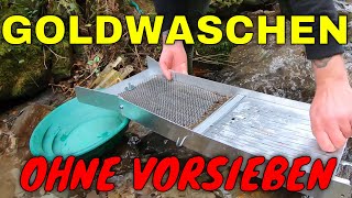 Goldwaschen I Mehr Gold mit weniger Arbeit und dabei Zeit sparen goldwaschen goldsuche outdoor [upl. by Linad]