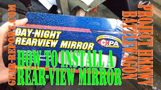 DIY Humvee Upgrade  How to Install Rear View Mirror in HMMWV  GearReportcom [upl. by Kape565]