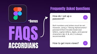 Interactive FAQ Accordians in Figma [upl. by Aerdnael]