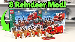 IMPROVED Lego Christmas Santas Sleigh Mod 40499 [upl. by Hanej108]