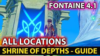 All Shrines Of Depths Locations In Desert of Hadramaveth Guide  Genshin Impact Update 41 [upl. by Ada508]