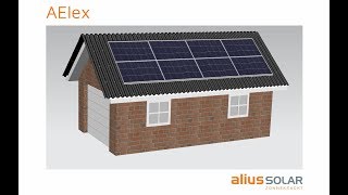 AElex montagesysteem voor zonnepanelen  golfplatendak [upl. by Etnahsal]