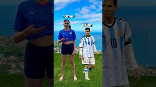 My Height vs Famous Footballers 🙈📏 [upl. by Sined]