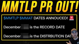 MMTLP NEXT BRIDGE DIVIDEND DATE ANNOUNCED 🚨 EXACT DAY OF THE SHORT SQUEEZE  COSM STOCK [upl. by Hpsoj262]