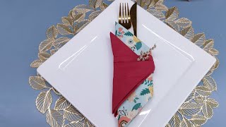 Servietten falten pliages de serviettes napkin folding diydecorart creative [upl. by Suoivatnom403]