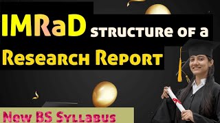 how to write IMRaD structure of a research report  format of research report  EWRT201 [upl. by Attiuqahs387]