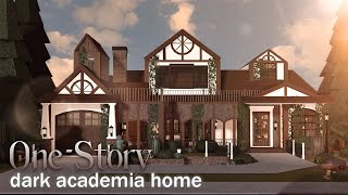 One Story Dark Academia Mini Mansion  175k  Roblox  Bloxburg Speedbuild  mxsqru ɞ [upl. by Rehtae]