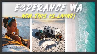 FREE CAMPING on the beach Cape Le Grand National Park  Van life in ESPERANCE Western Australia [upl. by Orford]