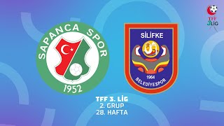 TFF 3 Lig 2 Grup  Sapanca Gençlikspor  Silifke Belediye Spor [upl. by Lahcear]