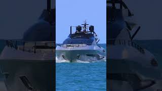 Mangusta REV 104 Gangway in Haulover inlet [upl. by Eidnas317]