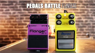 PEDALS BATTLE  BOSS Flanger BF2 vs Ibanez Flanger FL9 [upl. by Adiraf]