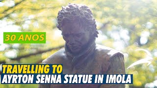 30 Anos  Travelling to Ayrton Senna Statue in Imola [upl. by Agate152]