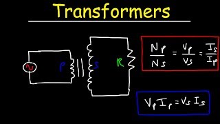 Transformers Physics Problems  Voltage Current amp Power Calculations  Electromagnetic Induction [upl. by Parsaye]