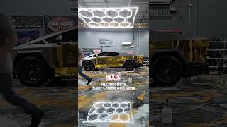 Transforming a Cyber Truck into A Gold Bar jnstakis HEXIS [upl. by Aryk634]