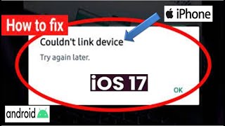 how to fix whatsapp couldnt link device try again later problem 2024 [upl. by Whatley155]