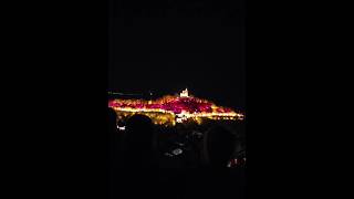 Veliko Tarnovo castle Tsarevets Light Show Bulgaria  shorts [upl. by Nodanrb]