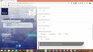 Préinscription ENCG TAFSEM passerelle 20192020 exemple ENCG settat [upl. by Cigam]
