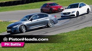 Alfa Romeo Giulia Quadrifoglio vs BMW M3 Comp Pack vs MercedesAMG C63 S  PH Battle [upl. by Assenyl644]