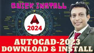 AutoCAD 2023  AUTOCAD 2024 DOWNLOAD AND INSTALL  QUICK INSTALLATION Just in 15 Min [upl. by Marcille199]