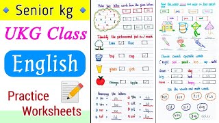 UKG English  UKG English Worksheet  English Worksheet for UKG  UKG Worksheets  UKG  Senior kg [upl. by Drice181]