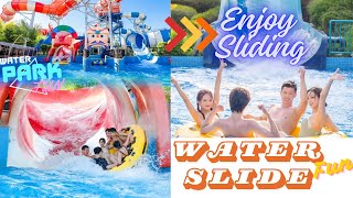 Water Park Sliding  Family Park  Water Park Fun  Kids Park  Safari Park  Kids Playing [upl. by Lil]