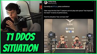 Caedrel Reacts To Faker Talking About DDoS Attacks On T1  Reddit Recap [upl. by Virgilia803]