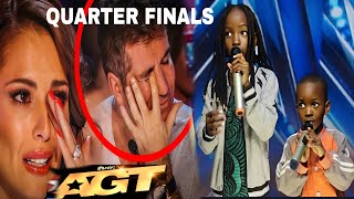 Quarterfinals Judges cried when the little kids sang original song with extraordinary voice on AGT [upl. by Theodosia]