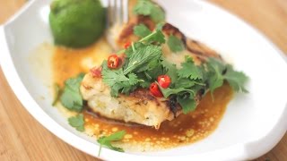 The Posh Pescatarian Spicy Thai Baqueta Sea Bassspicy challengesea bass recipehow make sea bass [upl. by Aysa]