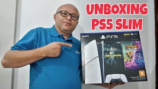 UNBOXING PS5 SLIM versão digital [upl. by Asital668]