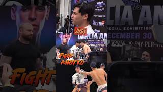 RYAN GARCIA makes RUKIYA ANPO flinch at press conference face off RUKIYA pushes RYAN GARCIA [upl. by Laniger]