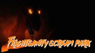 Roblox Frightsanity Scream Park  Rollercoaster scare [upl. by Dekow]