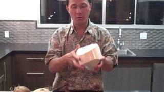 How to Open a Young Thai Coconut [upl. by Finbar791]