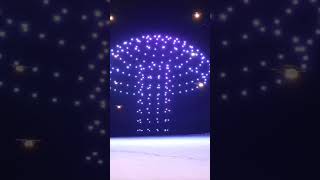 Created a jellyfish shape with 1000 drones shortsvideo [upl. by Brentt519]