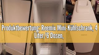 Produktbewertung Reemix MiniKühlschrank 4 Liter6 Dosen tragbarer Kühler und Wärmer persönlicher [upl. by Rotberg]