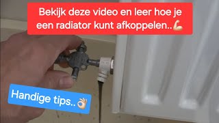 Bekijk deze video en leer hoe je een radiator kunt afkoppelen💪🏻 [upl. by Ahsaeyt]