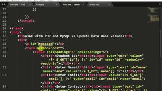 Update Data into MySQL Database using jQuery  AJAX  PHP [upl. by Anivid]