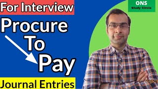 Procure To Pay Journal Entries  P2P Journal Entries  Procure To Pay Interview [upl. by Taylor]